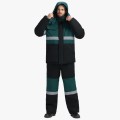 Костюм зимний мужской Нордхард-2 СОП У. (тк.Смесовая,240) полукомбинезон, чёрный, тёмно-зелёный