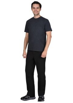 Футболка меланж серо-синий 160 г/м2