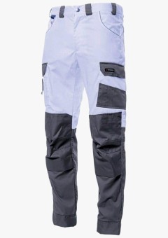 Брюки летние мужские Brodeks KS302, белый, серый