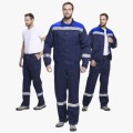 Костюм мужской Лигор-1 СОП (тк.Смесовая,210) брюки, тёмно-синий, васильковый