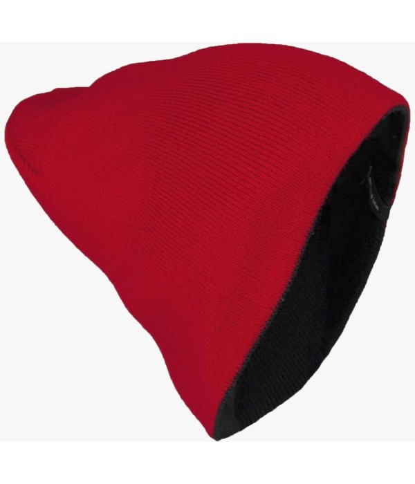 Шапка Brodeks Light Bicolor, красный, чёрный