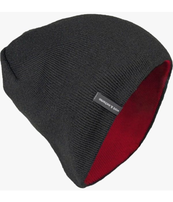 Шапка Brodeks Light Bicolor, красный, чёрный