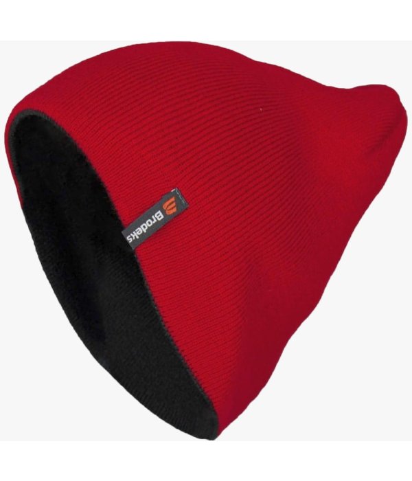 Шапка Brodeks Light Bicolor, красный, чёрный
