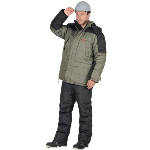 Куртка мужская зимняя прямого силуэта "Сириус-Европа" с капюшоном