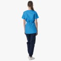 Костюм женский MedLine Арина (тк.Смесовая,120), тёмно-синий, ярко-голубой