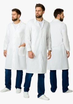 Халат мужской (тк.Бязь,145), белый