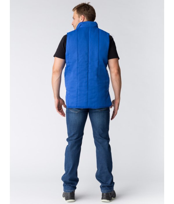 Жилет утепленный Универсальный (Смесовая, 210), васильковый