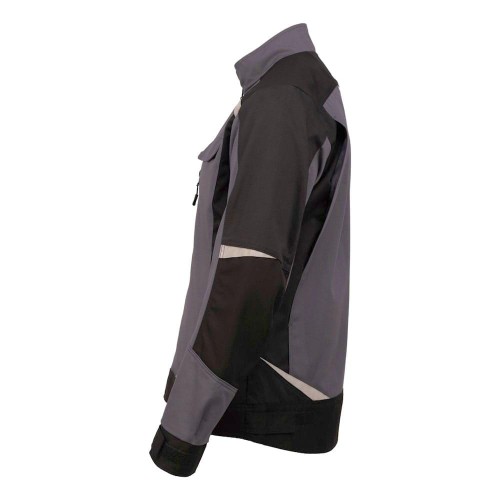 Куртка летняя мужская Brodeks KS202-C, 100% ХБ, цвет графит серый, чёрный