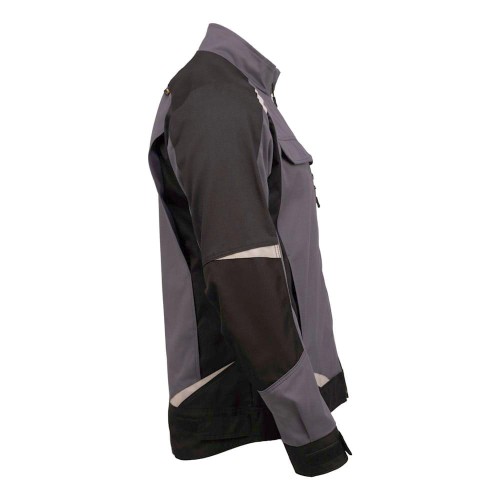 Куртка летняя мужская Brodeks KS202-C, 100% ХБ, цвет графит серый, чёрный