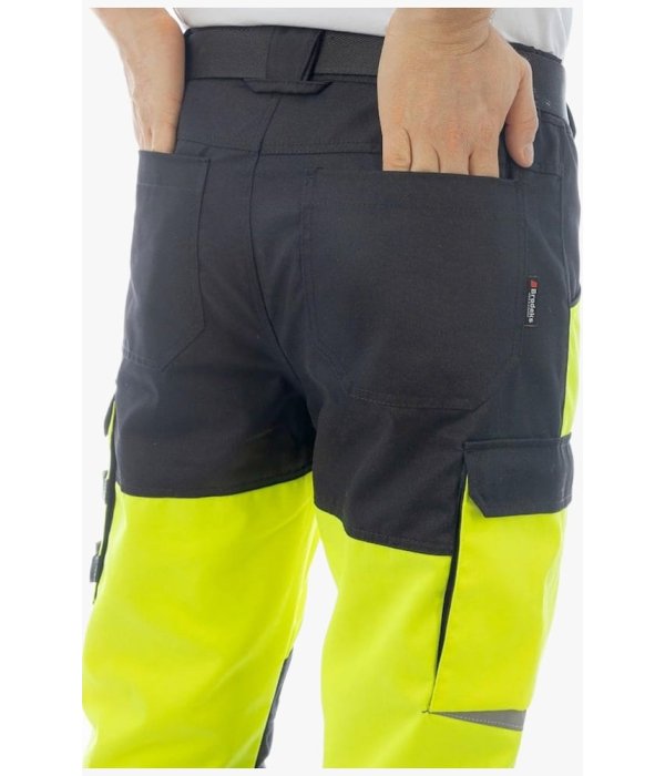 Брюки сигнальные Brodeks KS309, жёлтый, чёрный