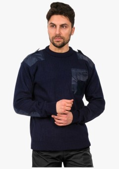 Свитер (джемпер) форменный усиленный, тёмно-синий