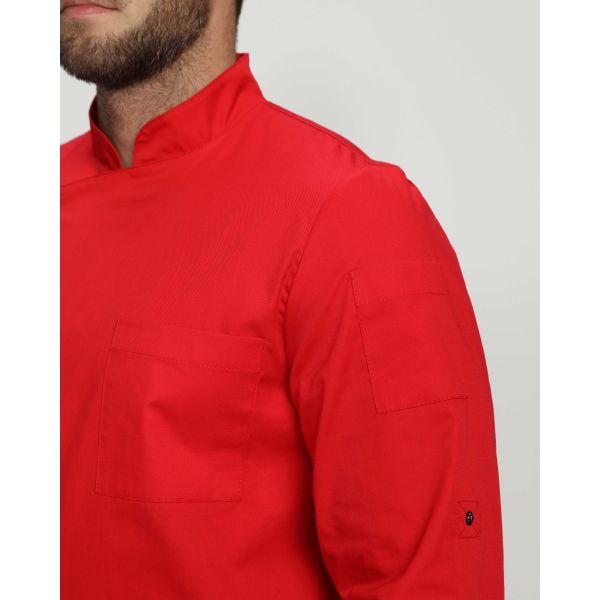 Китель повара Гастро, ткань Смесовая, 160 г/м2, цвет красный