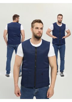 Жилет утепленный База (тк.Смесовая,210), т.синий