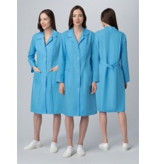 Халат женский Стандарт NEW (тк.ТиСи), голубой