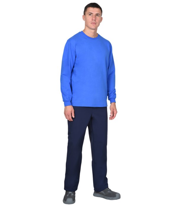 Толстовка васильковая (футер 240 г/м2) (х40)