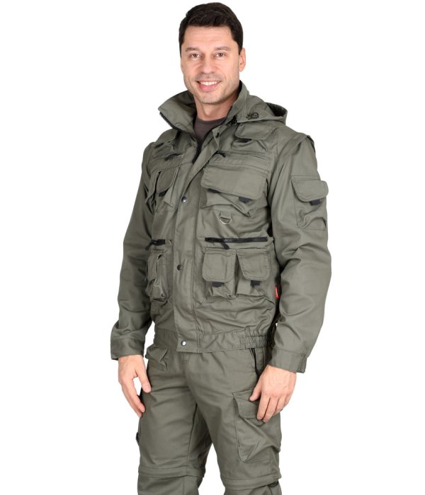 Костюм СИРИУС-ТИГР куртка, брюки (тк. Rodos 245) Оливковый