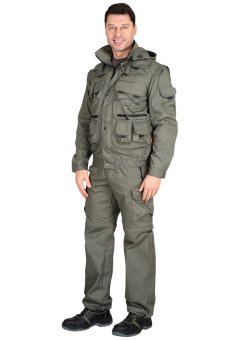 Костюм СИРИУС-ТИГР куртка, брюки (тк. Rodos 245) Оливковый