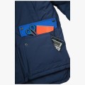 Костюм зимний мужской Баррик-2 СОП (тк.Смесовая,210) полукомбинезон, тёмно-синий, васильковый