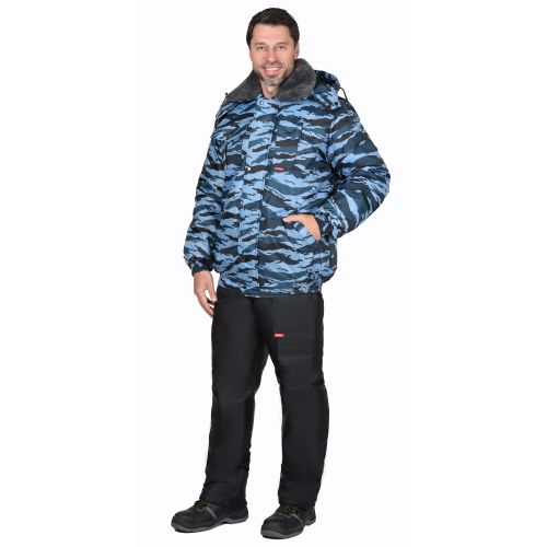 Куртка камуфляжная мужская зимняя Сириус-Полюс, цвет КМФ Серый вихрь