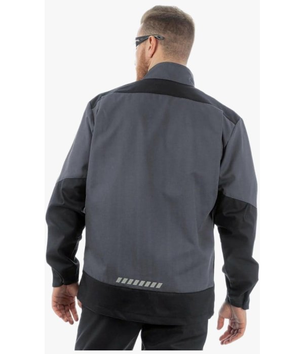Куртка летняя мужская Brodeks KS234, серый, чёрный
