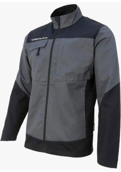 Куртка летняя мужская Brodeks KS234, серый, чёрный