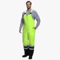 Костюм сигнальный зимний мужской Яркон-2 СОП (тк.Смесовая,210) полукомбинезон, лимонный, чёрный