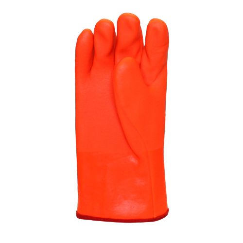 Перчатки утеплённые Safeprotect ВИНТЕРЛЕ оранжевые (ПВХ, утеплённая х/б ткань с начёсом)