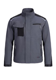 Куртка ProfLineLeader (тк.Хлопок/Спандекс,260), серый/черный