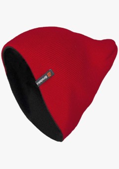 Шапка Brodeks Light Bicolor, красный, чёрный