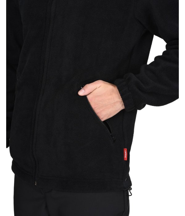 Куртка флисовая черная, 280 г/м2