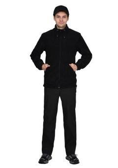 Куртка флисовая черная, 280 г/м2
