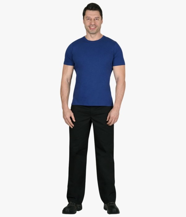 Футболка мужская синяя 160 гр/м2