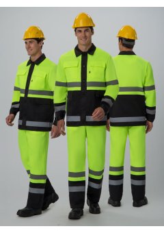 Костюм сигнальный Яркон-2 СОП (тк.Смесовая,210) п/к, лимонный/черный