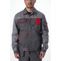 Костюм Драга-2 (тк.Смесовая МВО,240) п/к, т.серый/св.серый/красный