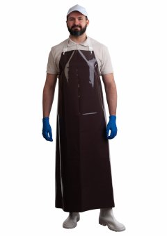 Фартук ЛАРИПОЛ полиуретановый уплотненный (90х130) коричневый (ФАР013)