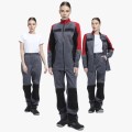 Костюм женский Вектрон-1 (тк.Смесовая,240) брюки, серый, красный, чёрный