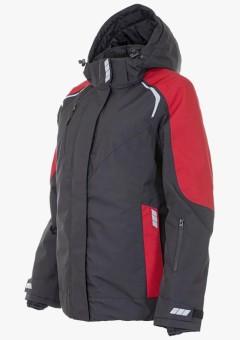 Куртка зимняя женская Brodeks KW 208, чёрный, красный