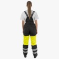 Брюки зимние женские сигнальные Brodeks KW330, жёлтый, чёрный