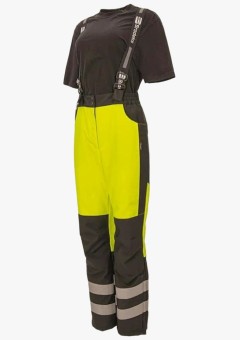 Брюки зимние женские сигнальные Brodeks KW330, жёлтый, чёрный