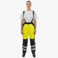 Брюки зимние женские сигнальные Brodeks KW330, жёлтый, чёрный