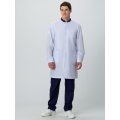 Халат мужской MedLine Марк (тк.Смесовая,120), белый/т.синий