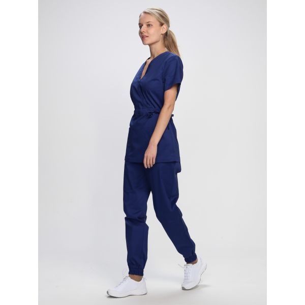 Костюм женский Сити-001, ткань Смесовая, 145 г/м2, MedLine, цвет тёмно-синий
