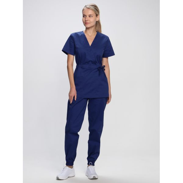 Костюм женский Сити-001, ткань Смесовая, 145 г/м2, MedLine, цвет тёмно-синий