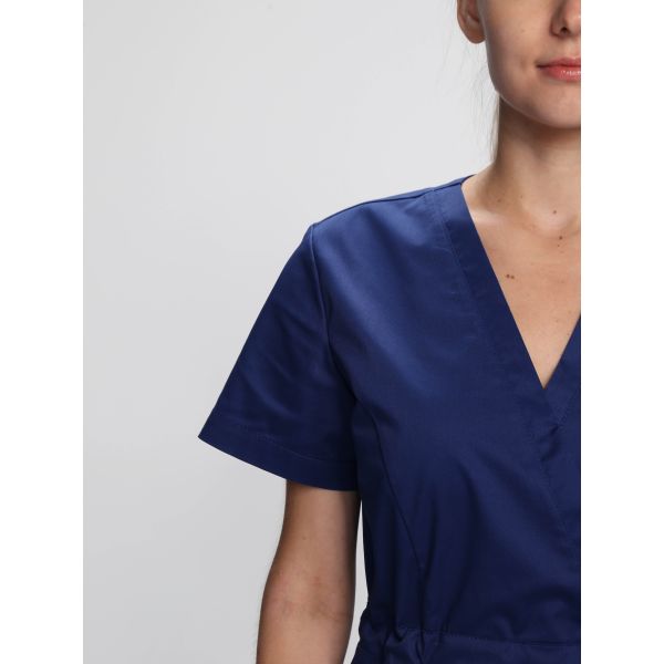 Костюм женский Сити-001, ткань Смесовая, 145 г/м2, MedLine, цвет тёмно-синий