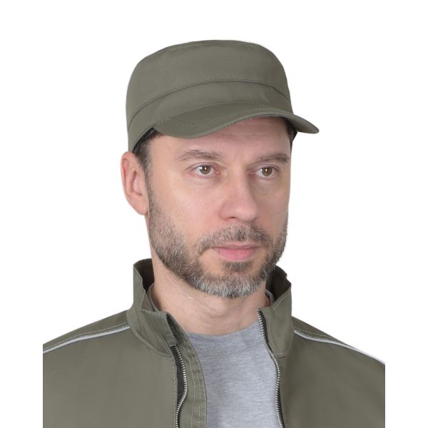 Кепи летнее, ткань Родос, цвет оливковый