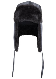 Шапка-ушанка СИРИУС-ЛЮКС т.серая (тк. смесовая)