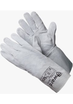 Краги из спилка серого цвета без подкладки Extra Gward