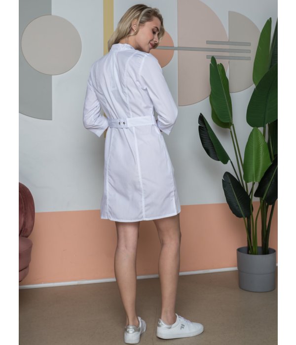 Халат женский MedLine Ева (тк.Смесовая,120), белый