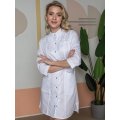Халат женский MedLine Ева (тк.Смесовая,120), белый