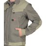 Костюм рабочий мужской "Сириус-Вест-Ворк" летний, куртка короткая на молнии, полукомбинезон, тёмно-оливковый со светло-оливковым